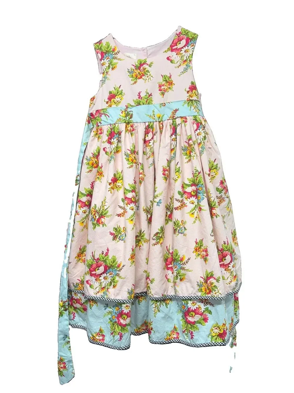 Laura Ashley Girls Sz 5 - Floral Layered Cottagecore Prairie Flower Girl Wedding